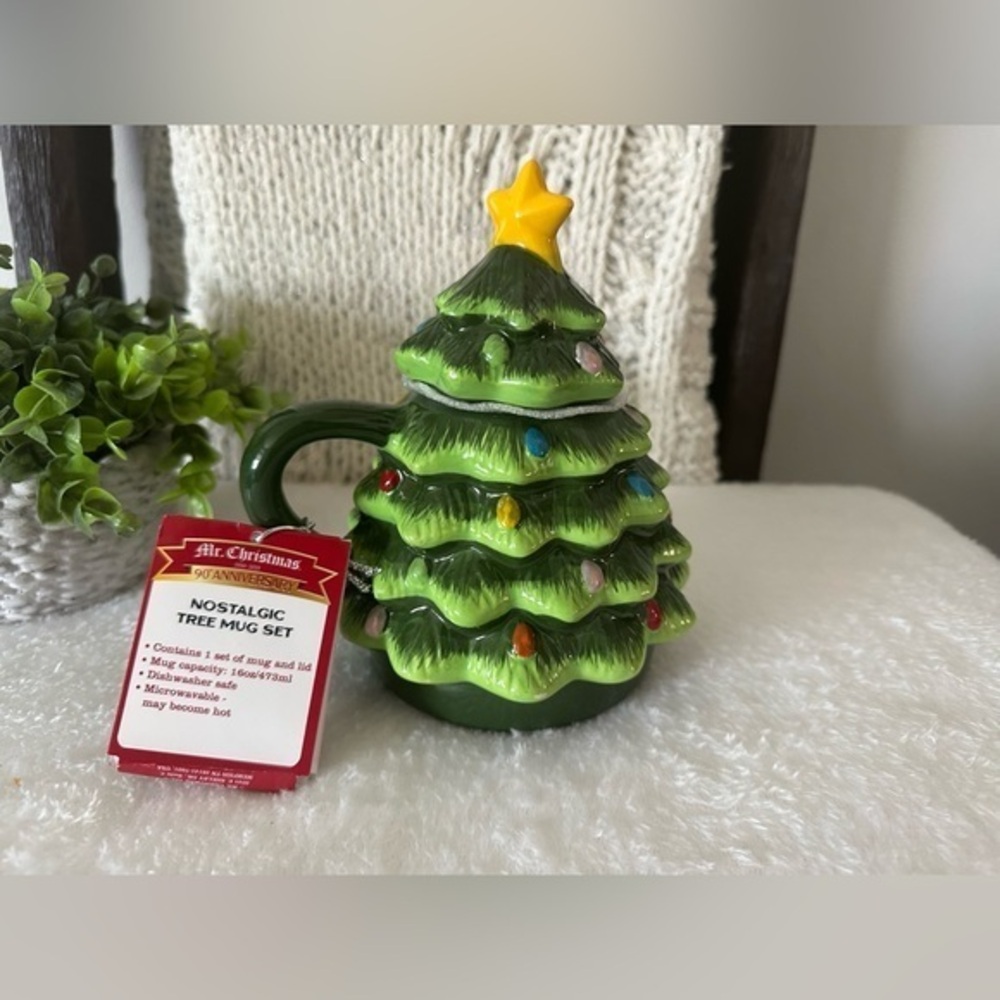 Nostalgic Tree Mug Set - Green